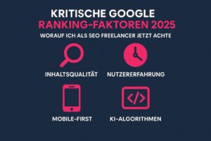 Kritische Google Ranking-Faktoren 2025 – Worauf ich als SEO Freelancer jetzt achte